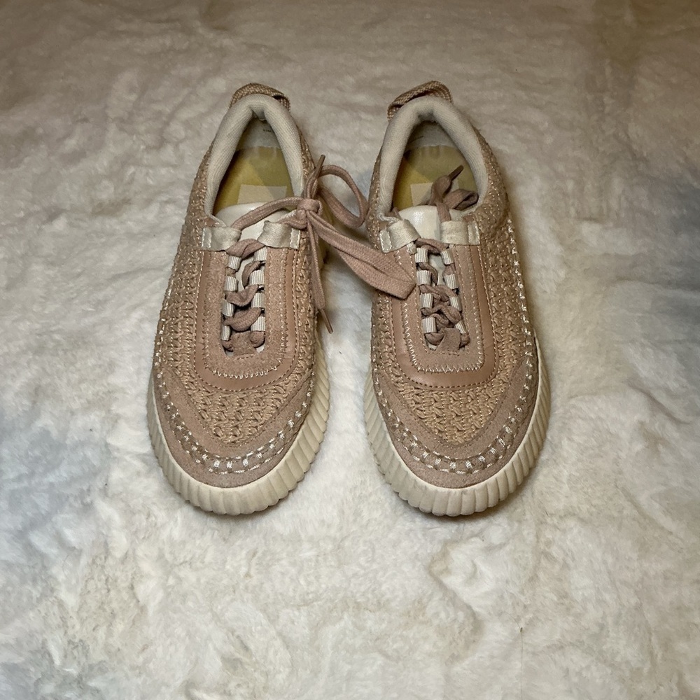 Dolce Vita Beige Platform Sneakers - Picture 2 of 4
